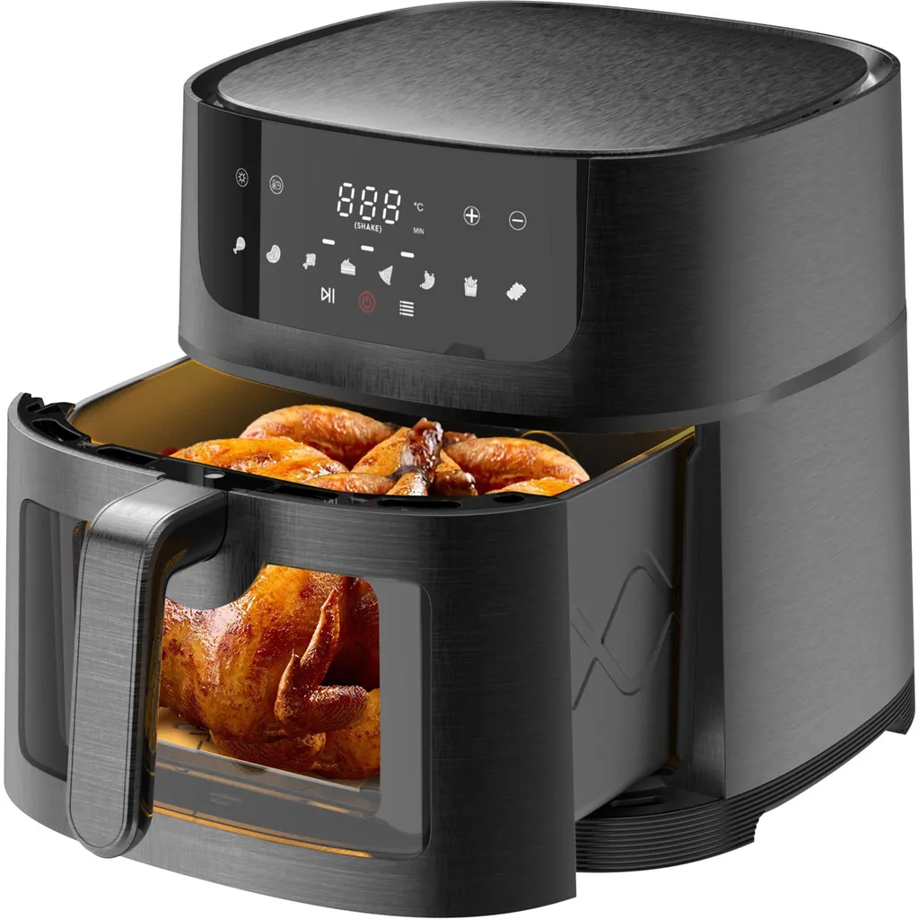 Friteuse à air chaud 9L XXL avec écran LED tactile et 8 programmes