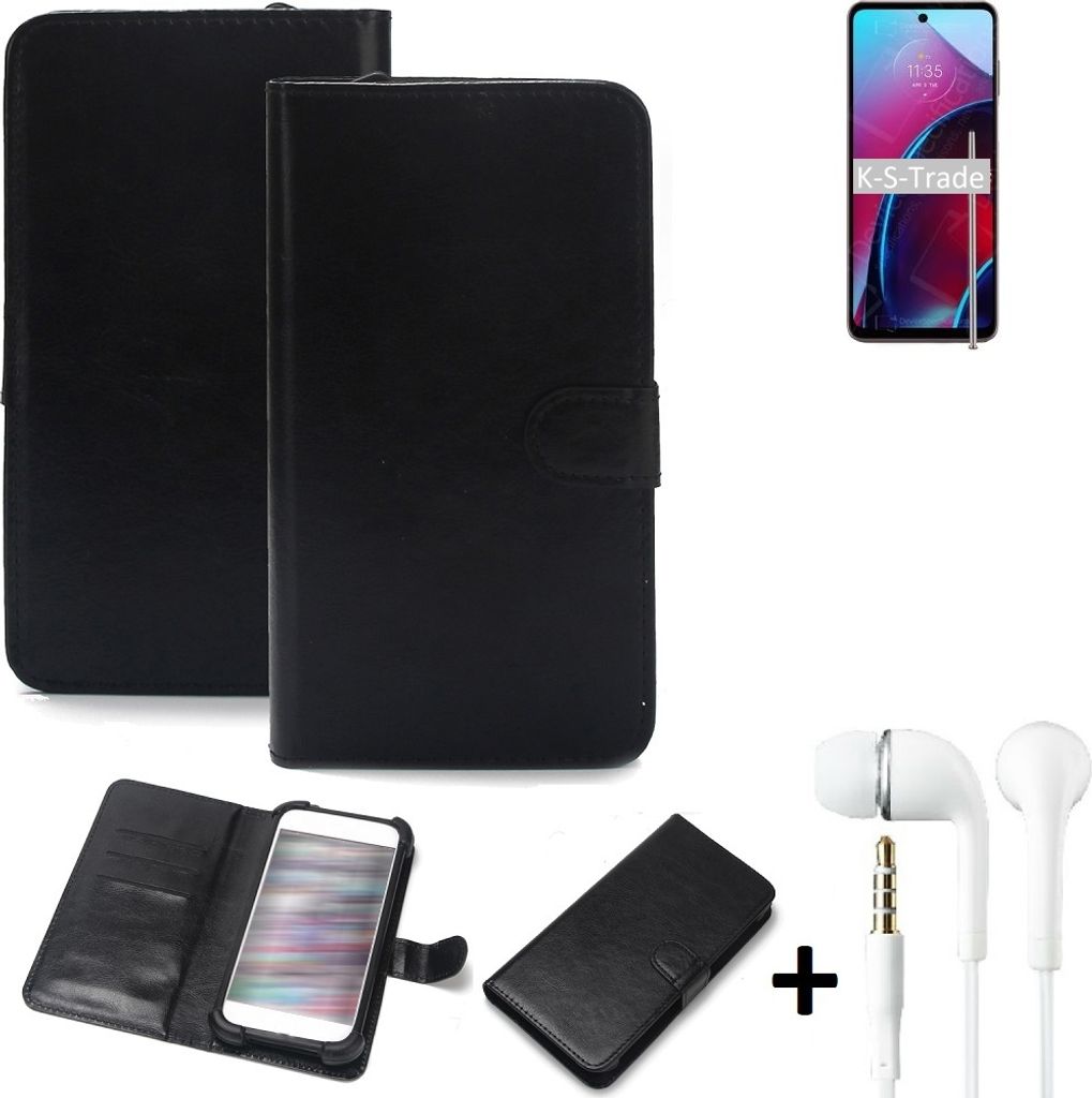 K-S-Trade Wallet Case Handyhülle kompatibel mit Motorola Moto G Stylus (2022) Schutzhülle Flip cover Flipstyle Tasche Hülle Flipcover Slim Bumper