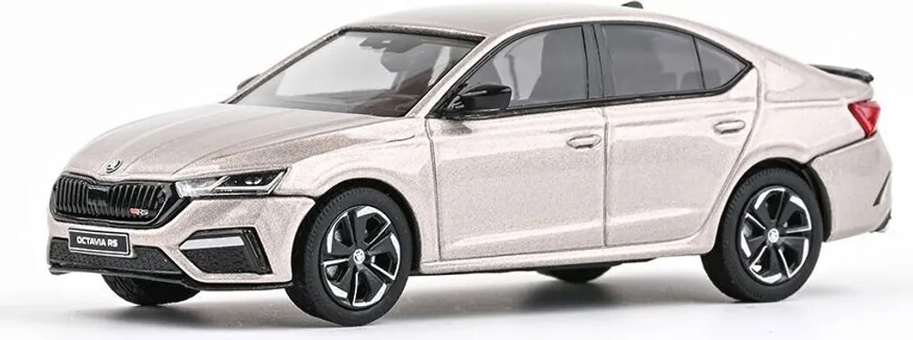 Réplique Skoda Octavia IV RS 2020 1:43 Beige Sahara - Qualité Abrex Garantie