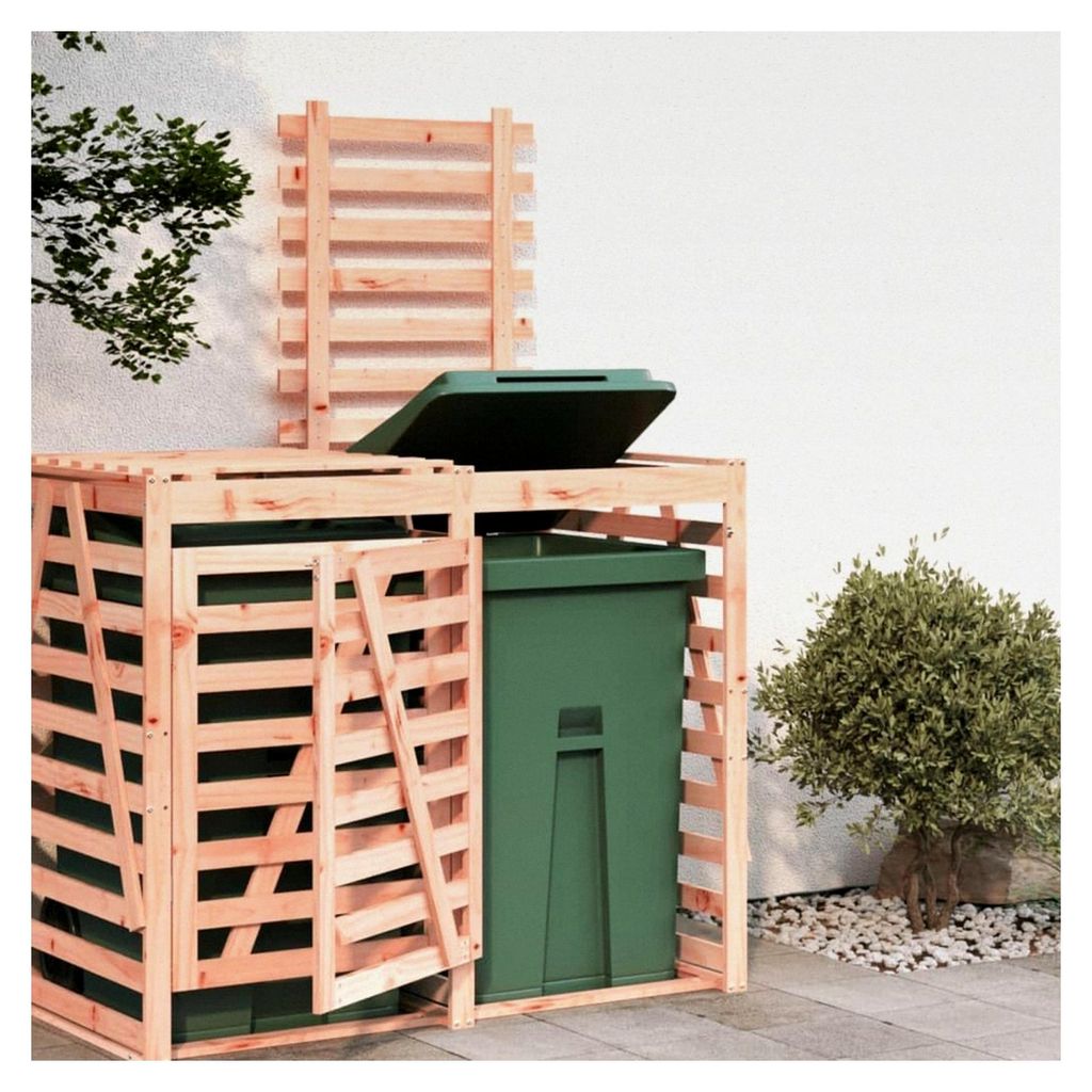Mülltonnenlagererweiterung aus Douglas-Holz