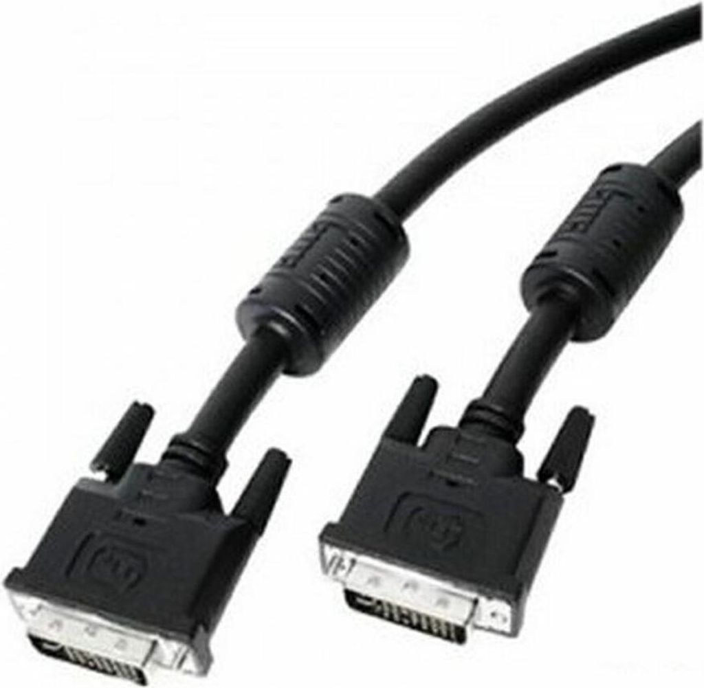 Nanocable 10.15.0802 Dvi To Dvi Dual Link Cable 24 + 1, Male / Black, 1.8m