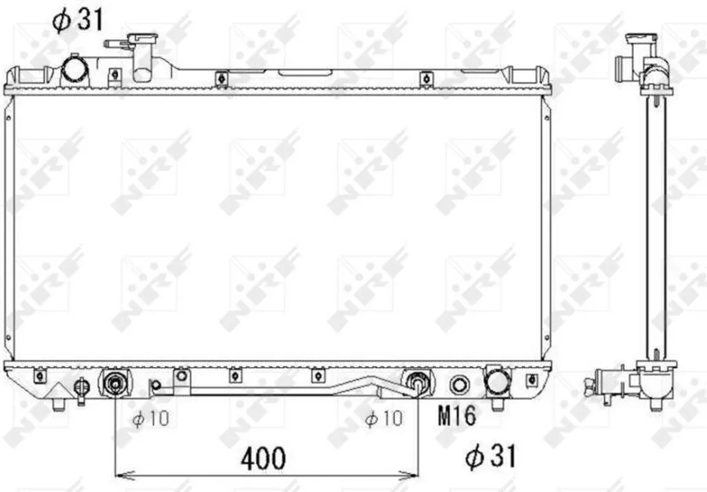 Radiateur moteur RAV 4 I A1 anti surchauffe NRF OE 164007A120