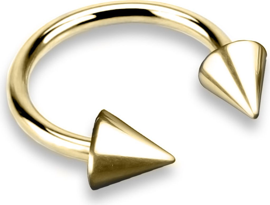 viva-adorno Hufeisen Piercing Edelstahl Spikes Produktbild 