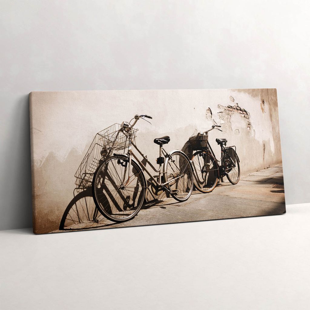 Italienisches Fahrrad – Leinwandbild Wandbild – 120x60 cm – Leinwandbilder – Wandbilder – Schlafzimmer – Flur