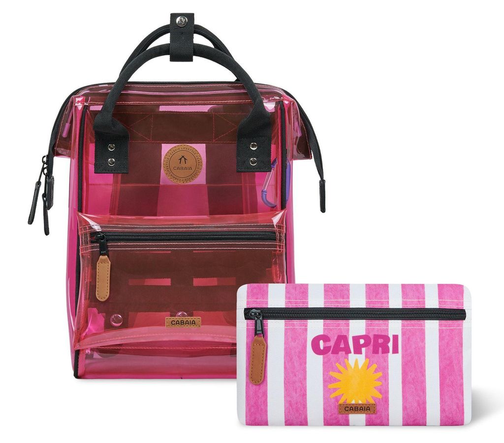 CABAIA Freizeitrucksack Rucksack Adventurer Tansparent Backpack 5,5L Sorrento pink