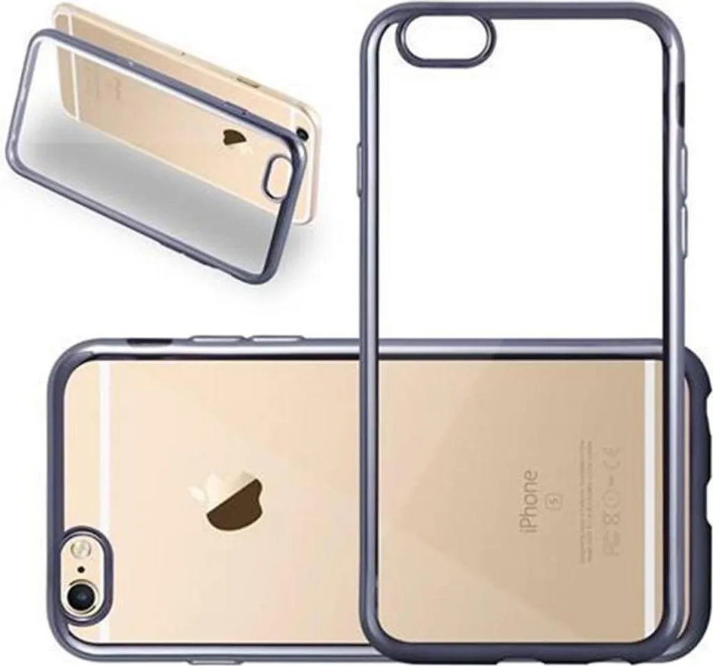 Cadorabo Custodia iPhone 6 / 6S: Cover Design Nero in Silicone TPU