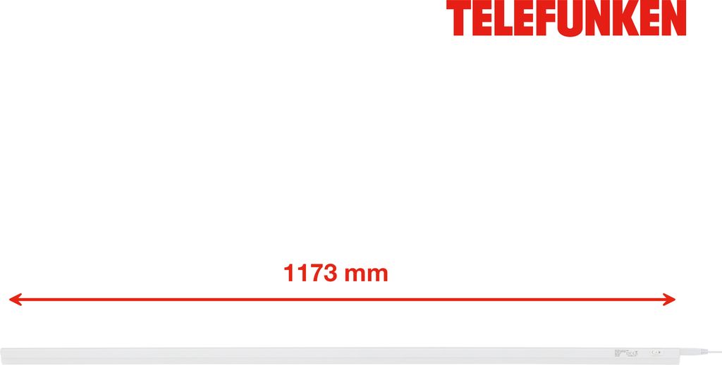 TELEFUNKEN LED Réglette 117,3 cm 1x 14W 1400lm blanc Image du produit 