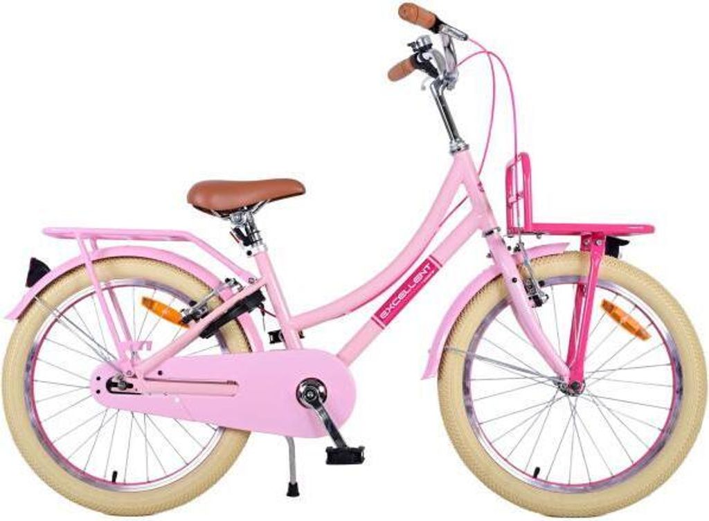 Volare Excellent Kinderfahrrad - Mädchen - 20 Zoll - Rosa - Zwei Handbremsen