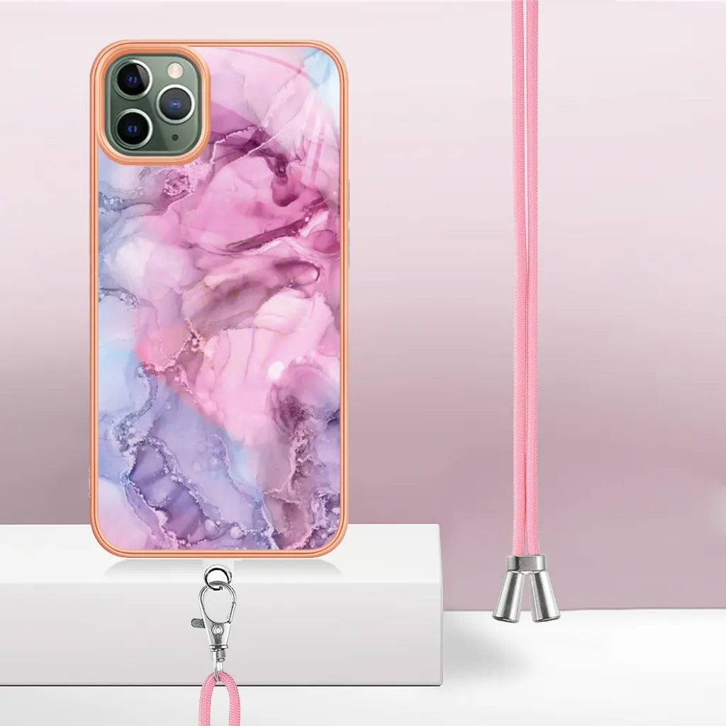 Custodia per telefono con cordino per collana a tracolla per IPhone 14 13 11 12 Mini