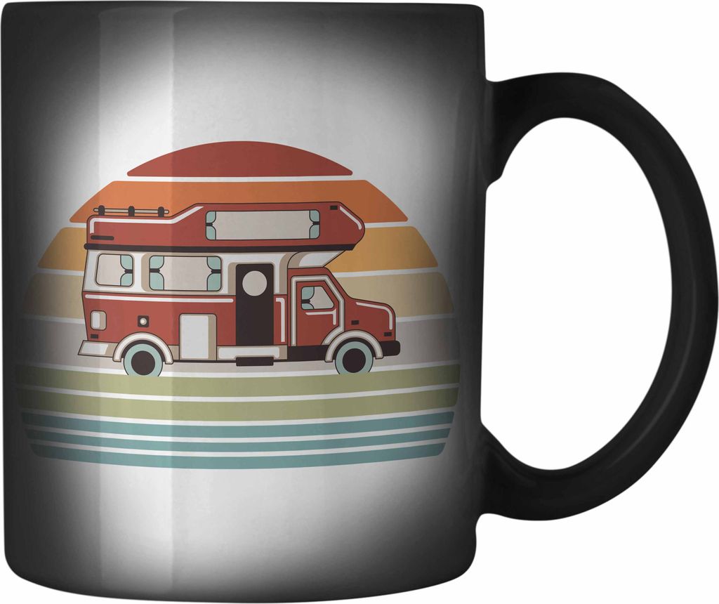 Trendation - Wohnwagen Camper Farbwechsel Zauber-Tasse Geschenke Wohnmobil für Männer Campingwagen Geschenkidee Zubehör Camping Opa Oma Rentner ...