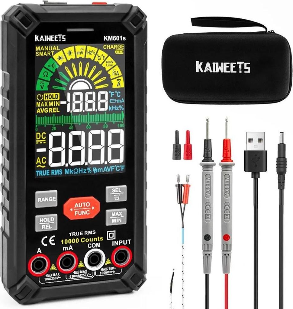 Digital-Multimeter - KM601S - Smart-Modus Auto-Range - Produktbild 