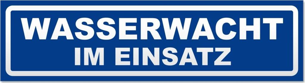 Wasserwacht im Einsatz invertiert Magnetschild Schild magnetisch