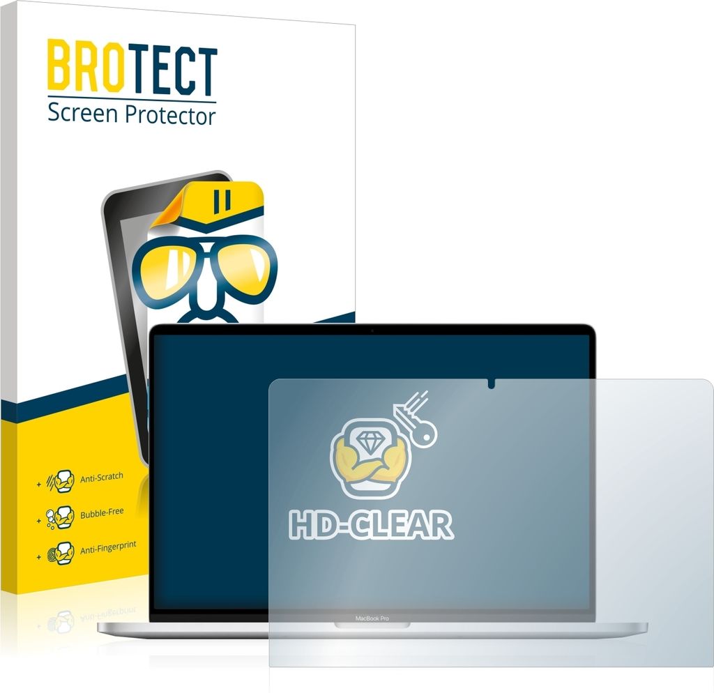 Für Apple MacBook Pro 16" 2019 Schutzfolie BROTECT Displayschutz Display Schutz Folie Klar Transparent