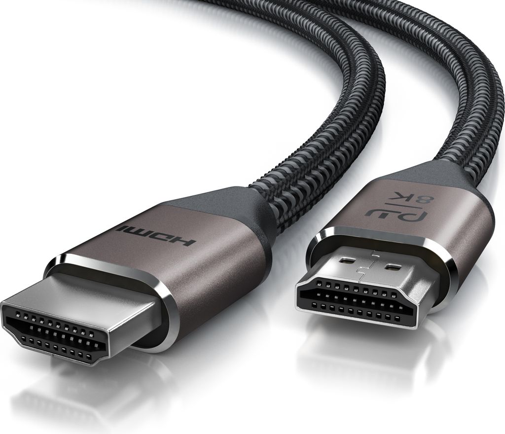 Primewire 8k HDMI Kabel 2.1 UHD II, 8k @ 120 Hz mit DSC, 7680 x 4320, 2k 4k Ethernet, HDR eARC VRR ALLM, kompatibel zu Blu Ray PS4 PS5 - 1 m