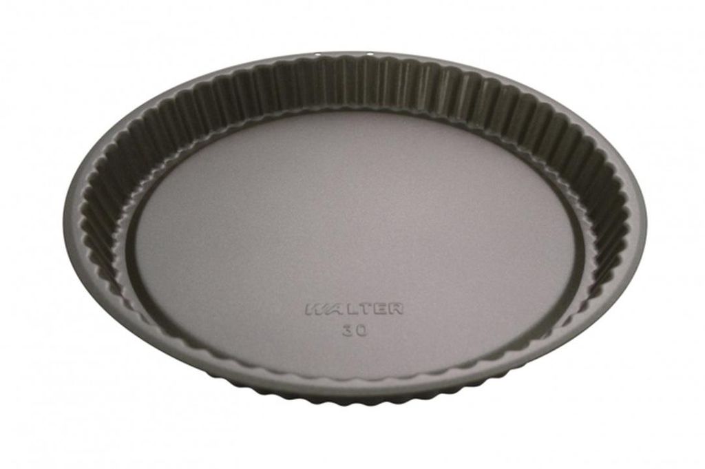 Backform Kuchenform für Obsttorten mit geripptem Rand °10cm 0,11L WALTER