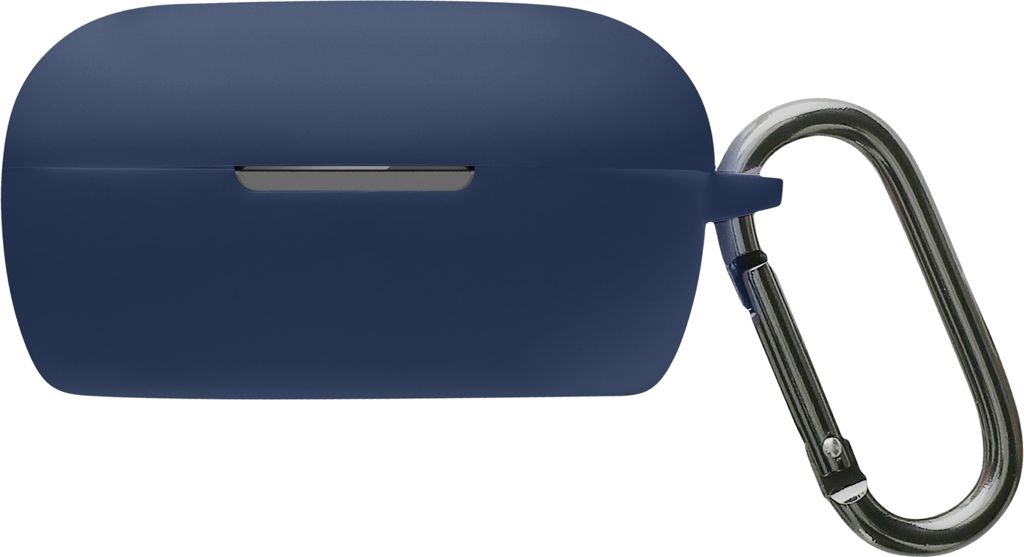 kwmobile Hülle kompatibel mit Bose QuietComfort Earbuds Kopfhörer - Silikon Schutzhülle Etui Case Cover Schoner in Dunkelblau