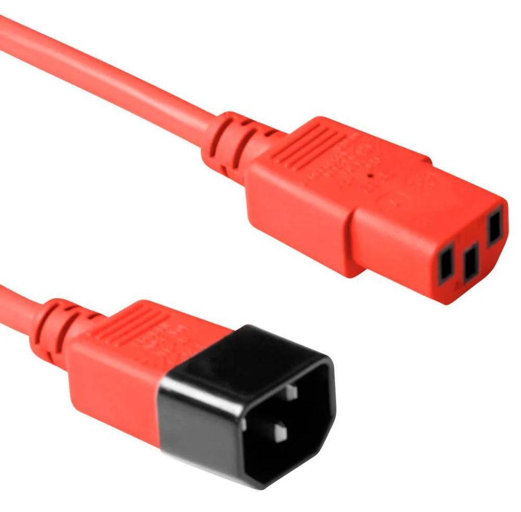 ACT C13 - C14, 1.20m Rot 1,2 m C13-Kuppler C14-Kuppler