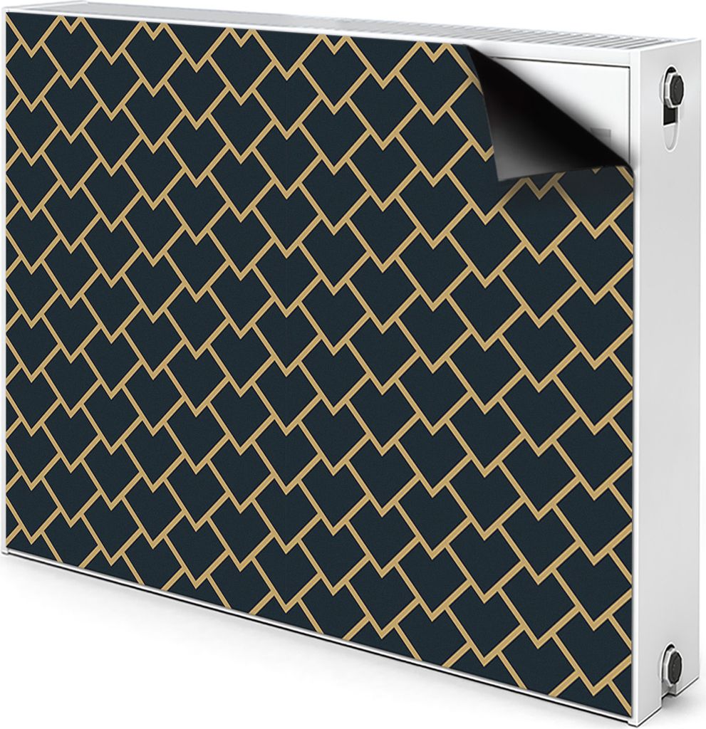 Magnet Heizkörperabdeckung Heizkörperverkleidung Verkleidung Abdeckung 90x60 cm - Skandinavisch, muster