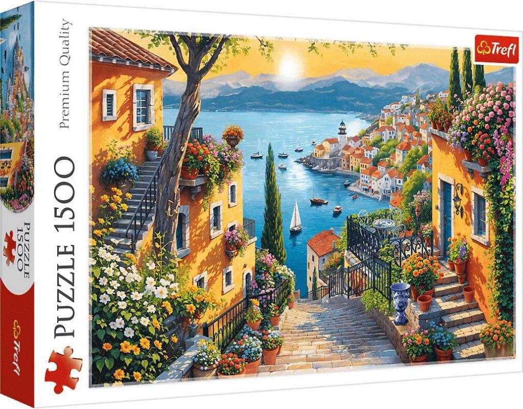 Trefl Puzzle Gemalte Landschaft, 1500 Teile, 85 x 58 cm, Produktbild 