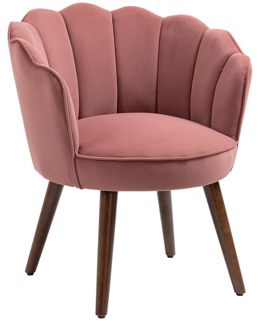 HOMCOM Eetkamerstoel/Keukenstoel met rugleuning, polyester, Productafbeelding 