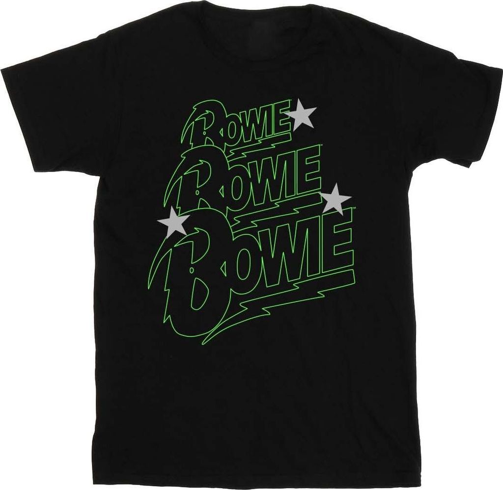 David Bowie - T-Shirt für Herren BI21133 (4XL) (Schwarz)