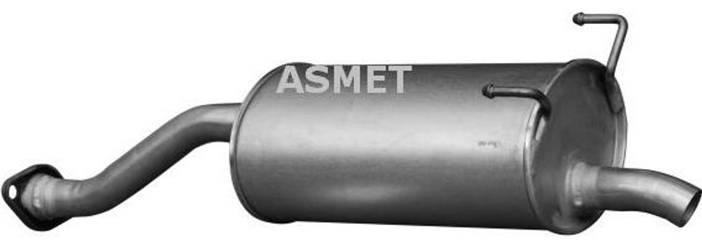 ASMET 13018 Endschalldämpfer OE 18030S5SE10 kompatibel mit Civic