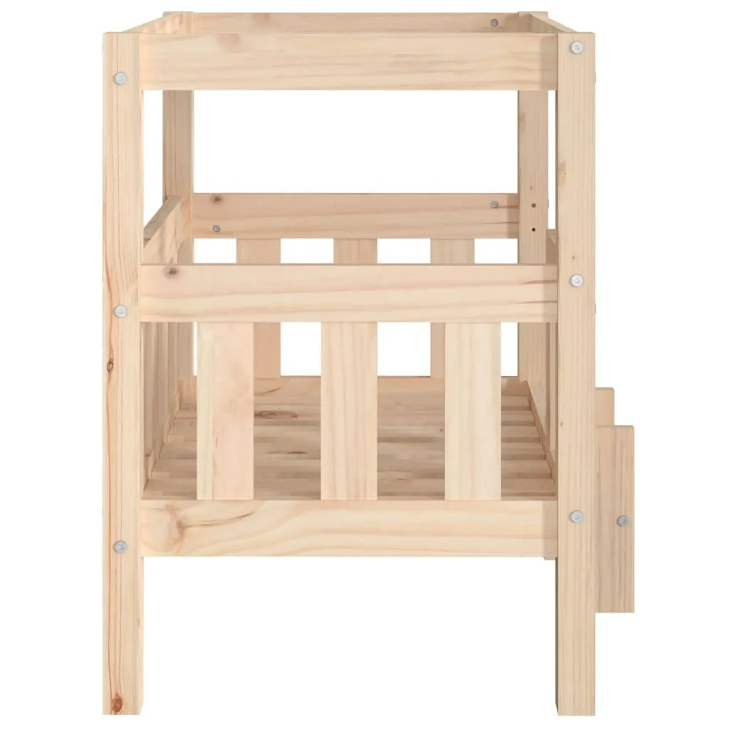 Letto per Cani Design Moderno vidaXL 65,5x50,5x70 cm Legno Pino - 6