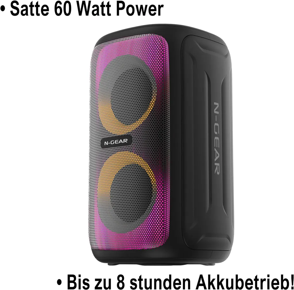 Enceinte de fête Bluetooth Party Box N-GEAR Juke 101 avec effets LED - 4