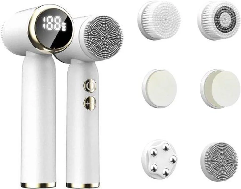 Brosse électrique de nettoyage visage pour peau sensible et pores nets