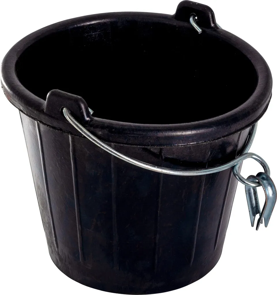 Seau Yachticon en caoutchouc 8L incassable avec anse inox pour bateau