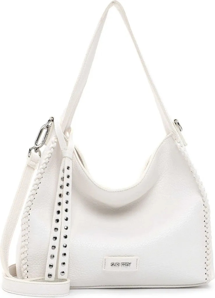 SURI FREY Franzy Bianca: Borsa Hobo Tracolla Vegan Style