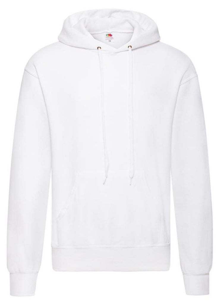 Fruit of the Loom - Kapuzenpullover Leicht für Herren/Damen Uni LT1392 (XL) (Weiß)