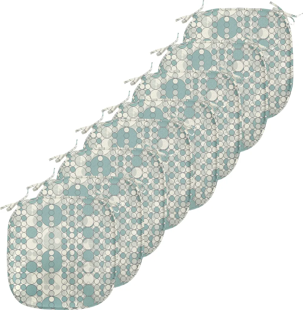 Coussins de Chaise Anti-Glisse et Anti-Taches 40x40 cm - Lot de 8 Pièces