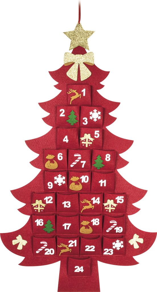 RETLUX RXL 452 Adventní kalendář z filcu stromek, 90 cm, Obrázek produktu 
