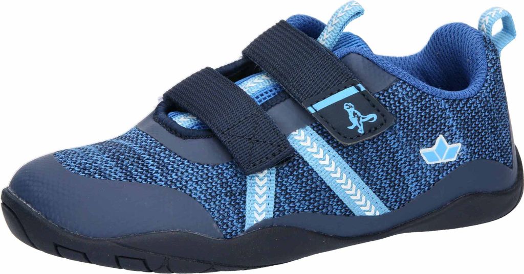 Lico Kinder-Jungen-Sneaker-Slipper-Klettschuh Aride V Blau-Schwarz, Farbe:blau, EU Größe:27
