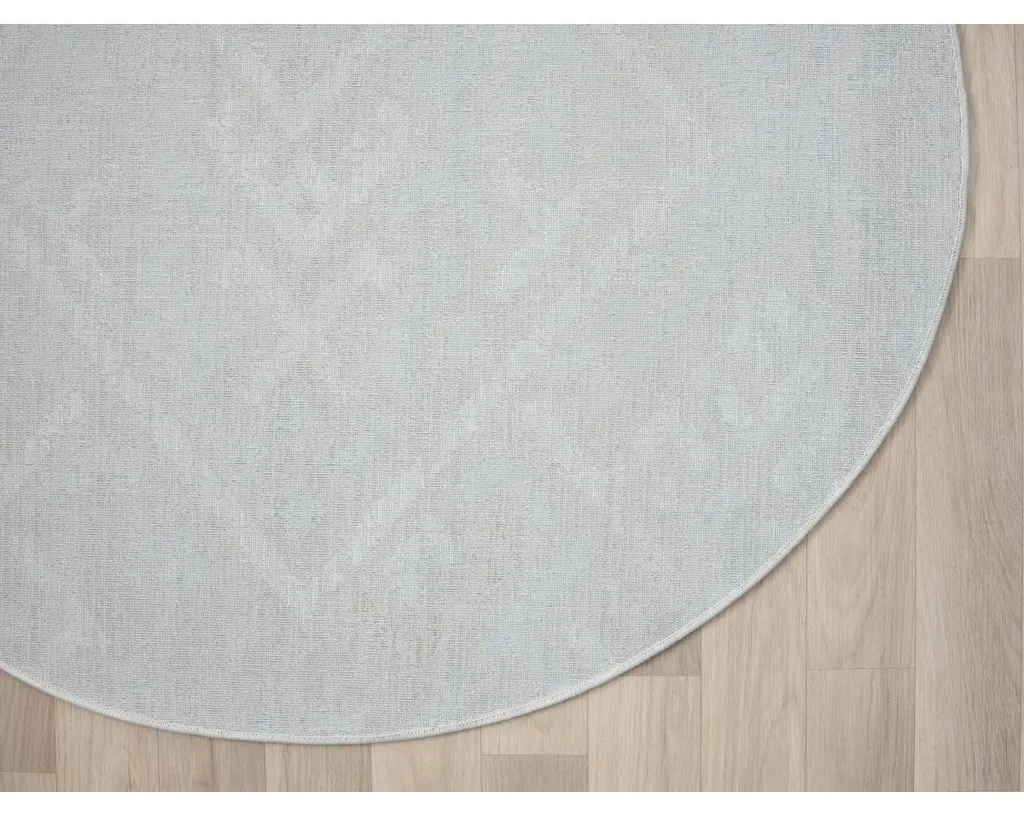 Tapis rond 120 cm crème My Type CA60006 : texture douce et durable