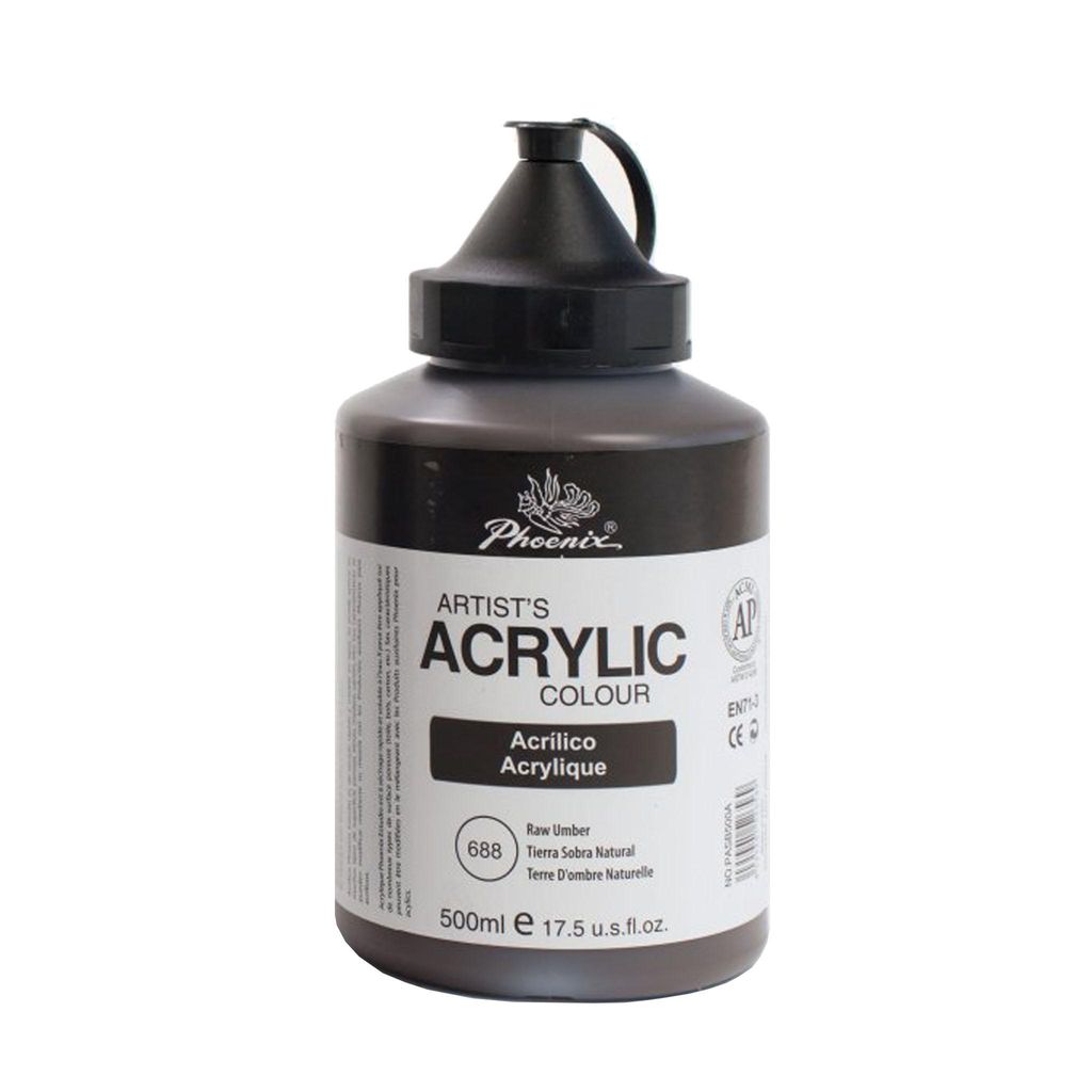 Phoenix Acrylfarbe, 500 ml, Umbra natur