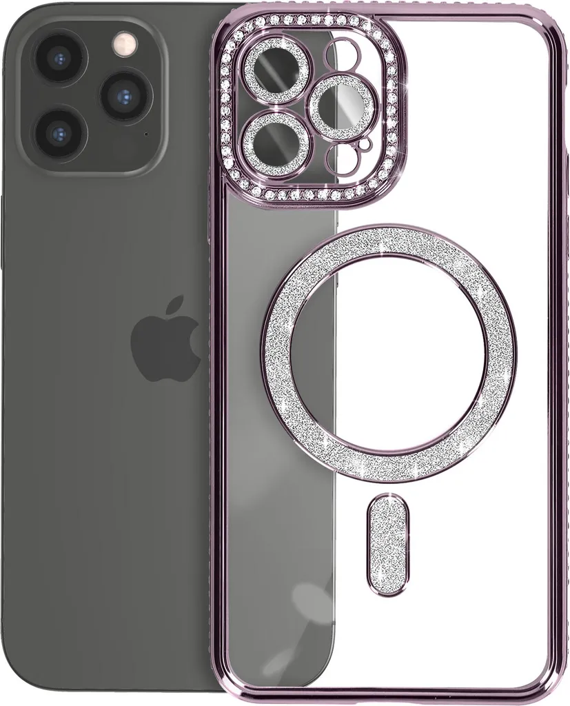 Cover Luxury Avizar iPhone 12 Pro Max Viola Diamante MagSafe - 2