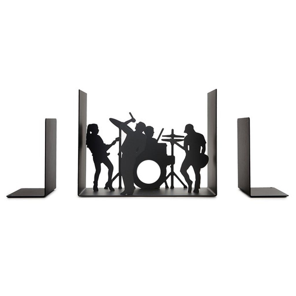 Balvi The Band Bookend - Black Metallic - Design élégant Image du produit 