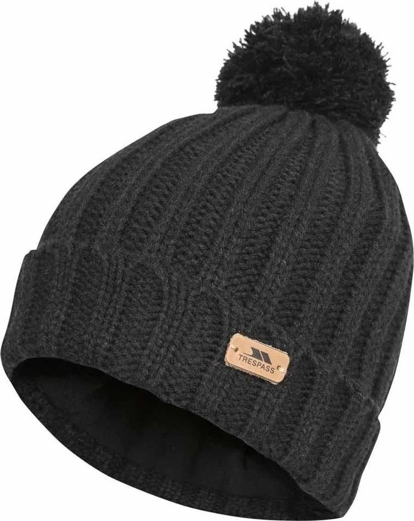 Trespass Thorns Mütze Schwarz  Herren,Damen Schwarz One Produktbild 