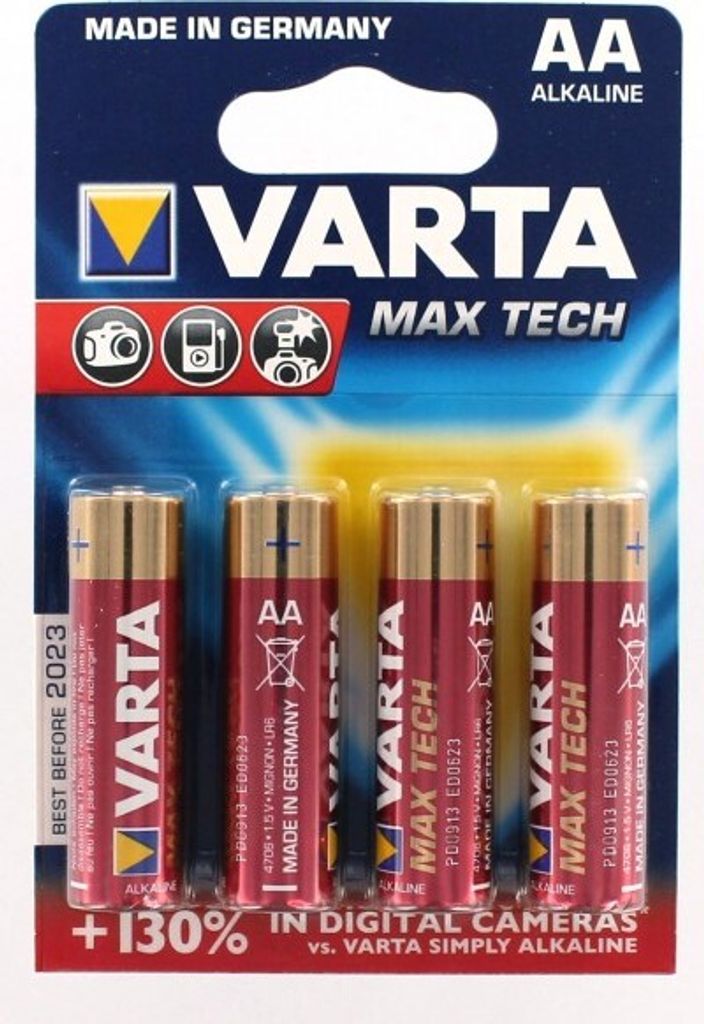 Original Batterien VARTA MAX TECH 4706 AA 2.600 mAh