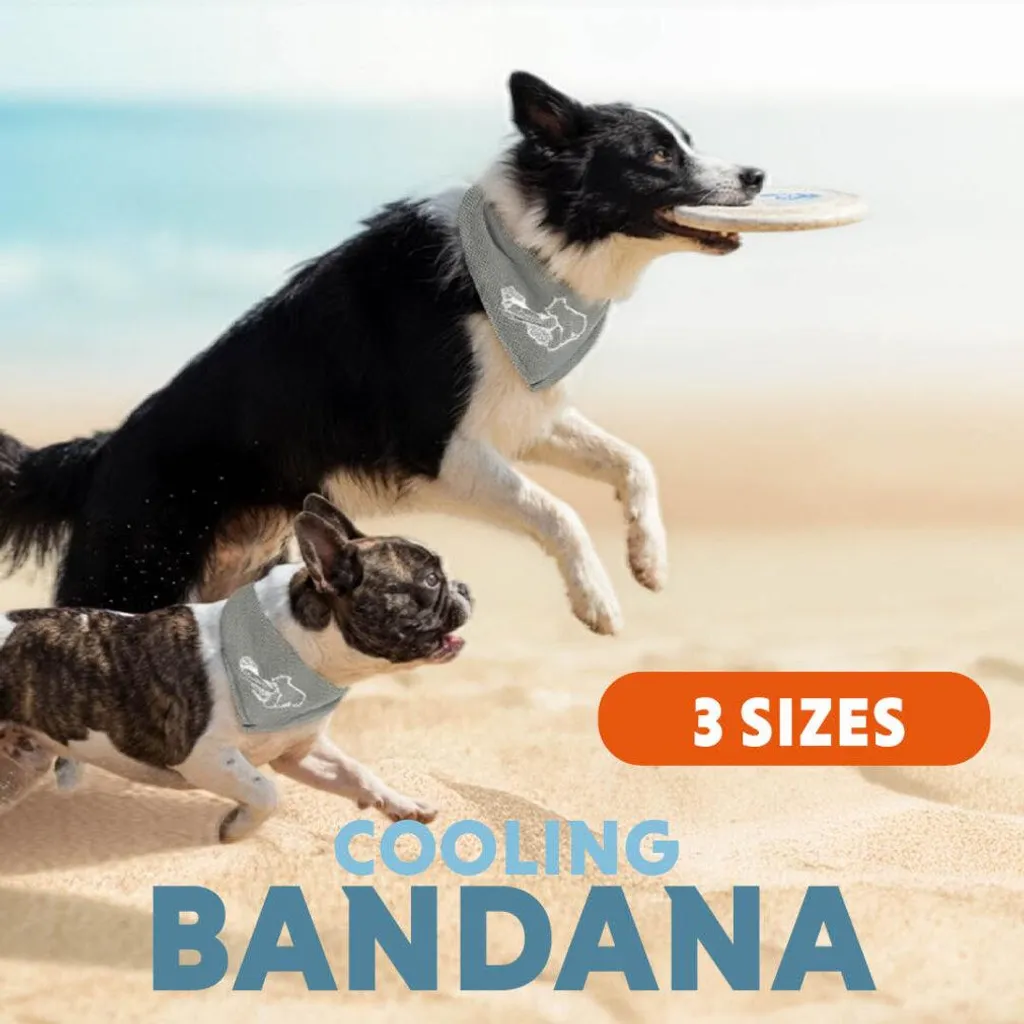 Coolpets Bandana Cooling Beige M | Protezione Colpo di Calore Cani - 3