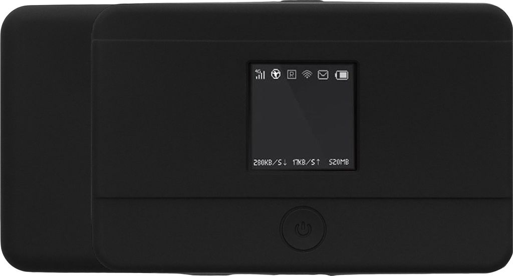 kwmobile Hülle kompatibel mit TP Link M7350 4G Case - Tasche für mobiles WLAN - Router Cover mobiler Hotspot - Wi-Fi Zubehör Schwarz