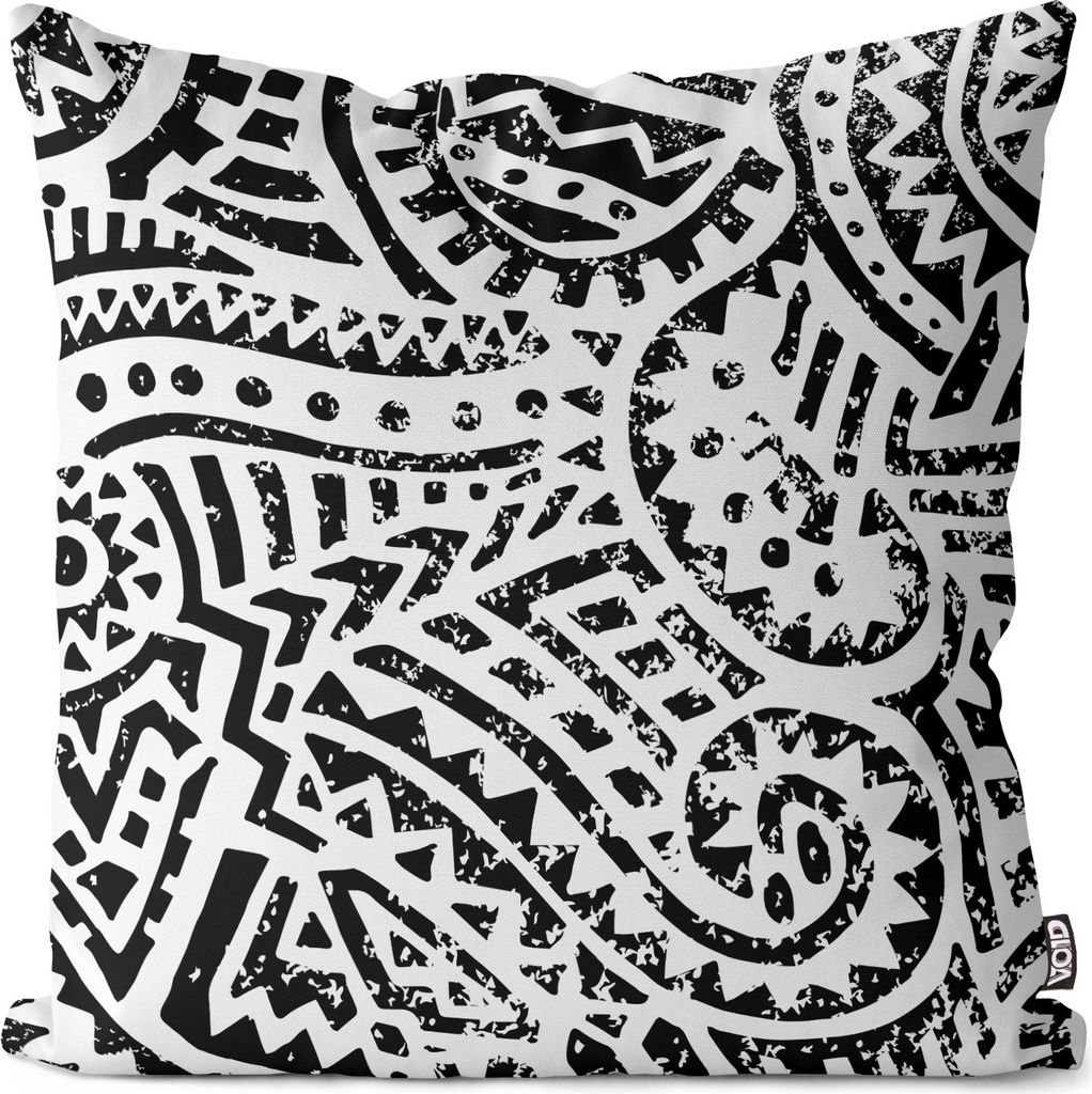 VOID Black and White Geometrisch Kissenbezug Kissenhülle Sofakissen Kissen Deko Outdoor-Kissen Dekokissen