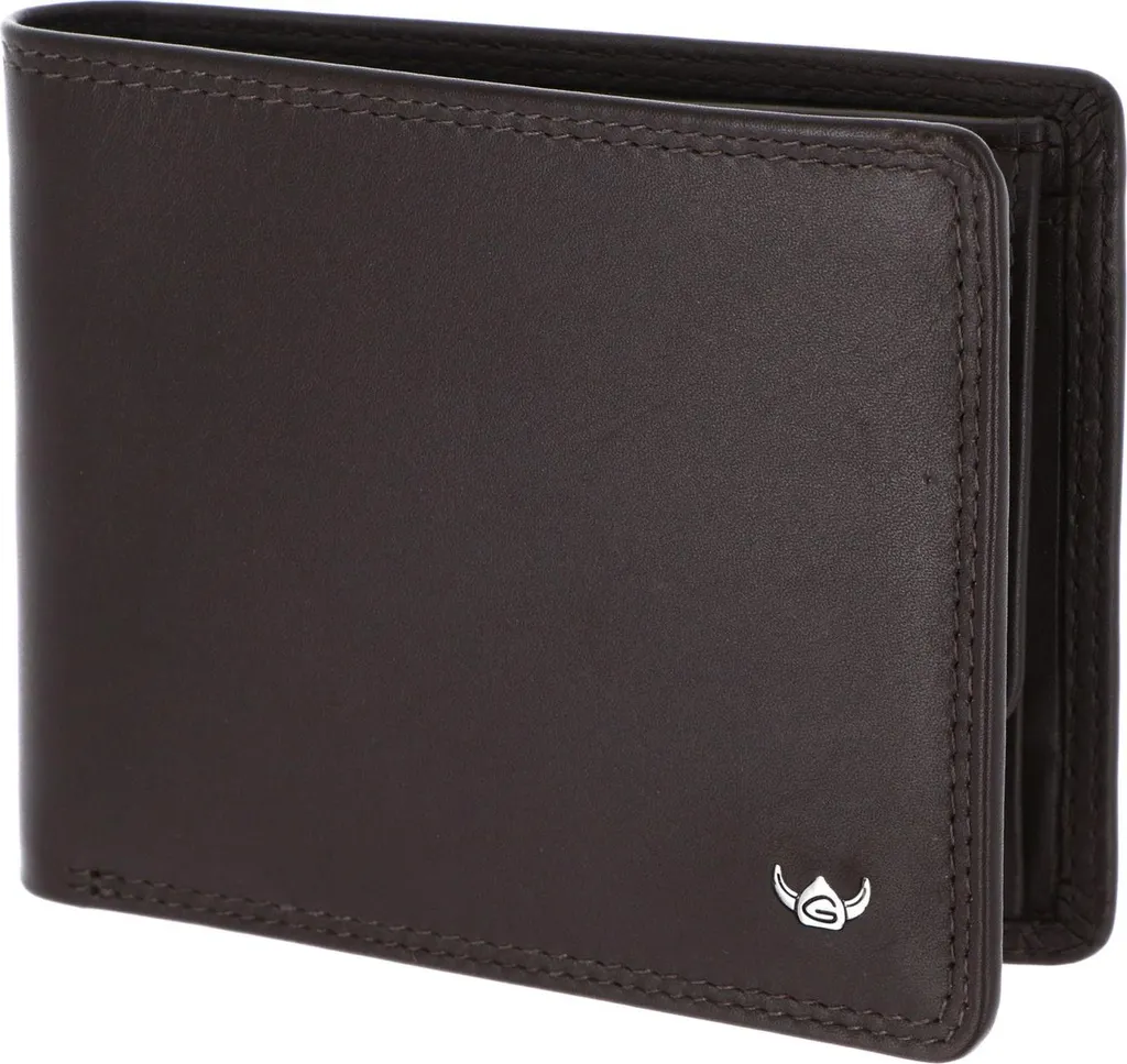 Portafoglio Golden Head Polo 1133 Pelle Pregiata Marrone RFID