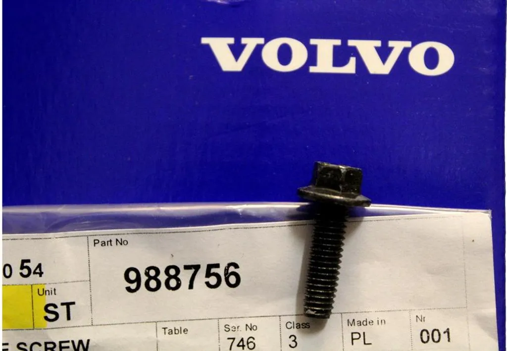 Vite Originale Volvo 988756 per Sistema Aspirazione - M6x20 OE Quality