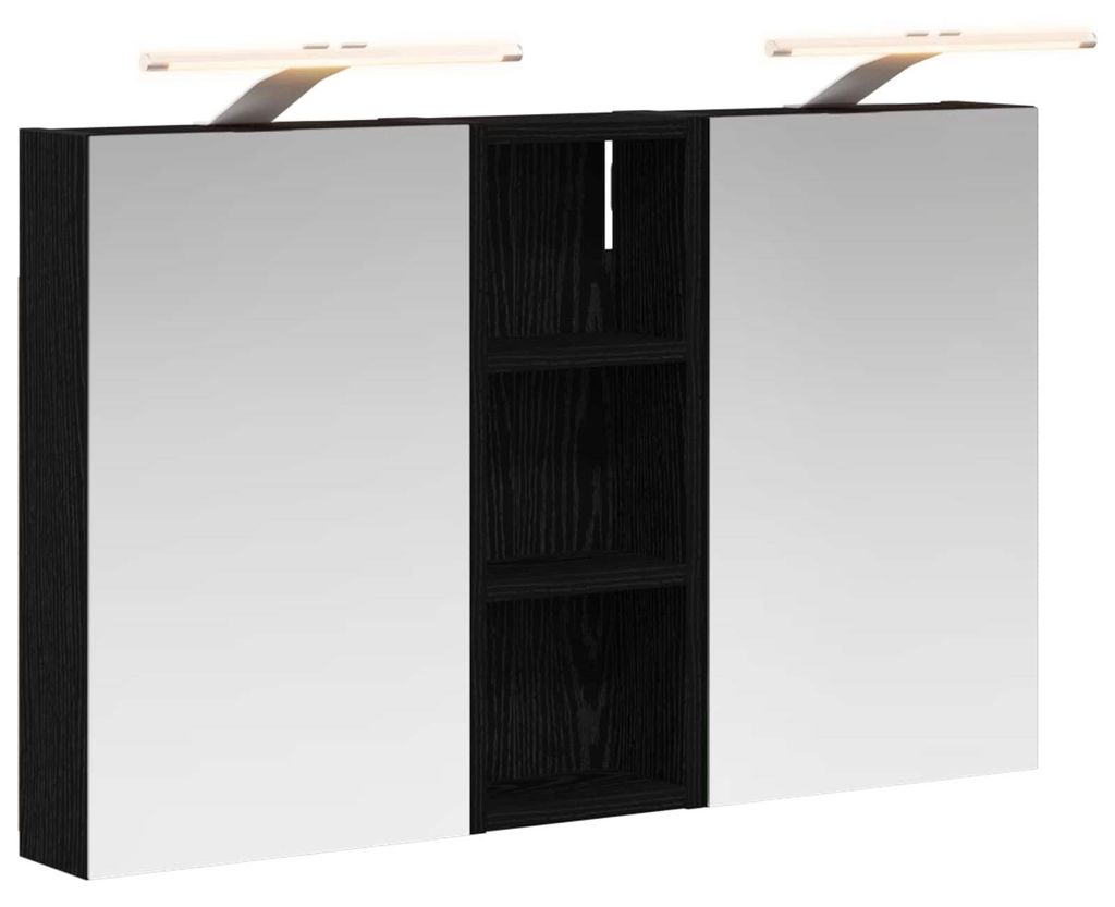 Badezimmerschrank-Set 3 pcs 80 x 10,5 x 50 cm Holzwerkstoff
