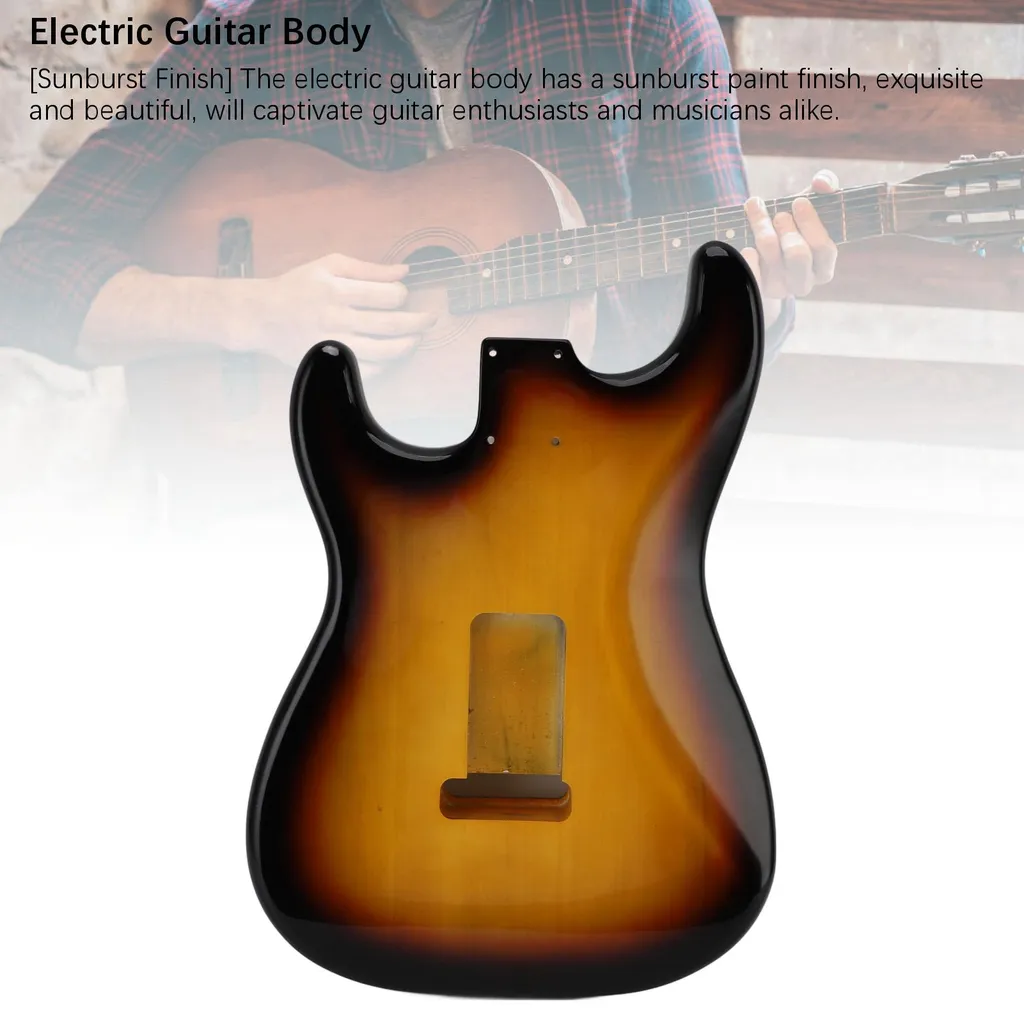 Corps guitare peuplier finition Sunburst 3 tons avec défonce type HSH - 18