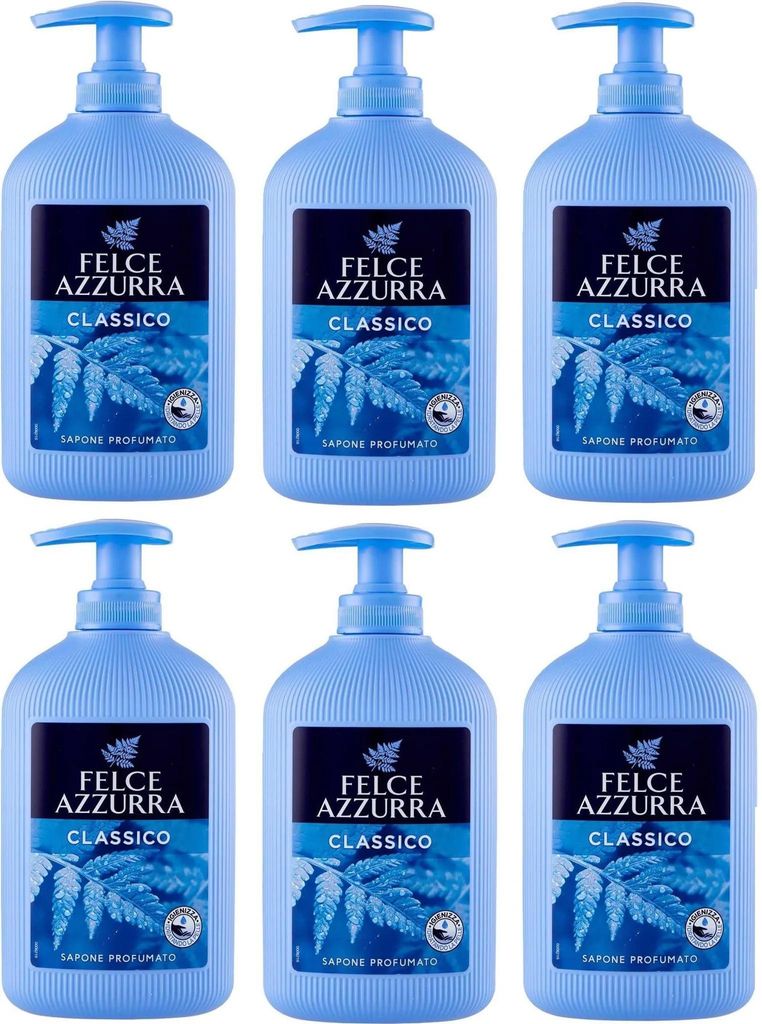PAGLIERI Felce Azzurra classico Flüssigseife Spender 6x 300 Produktbild 