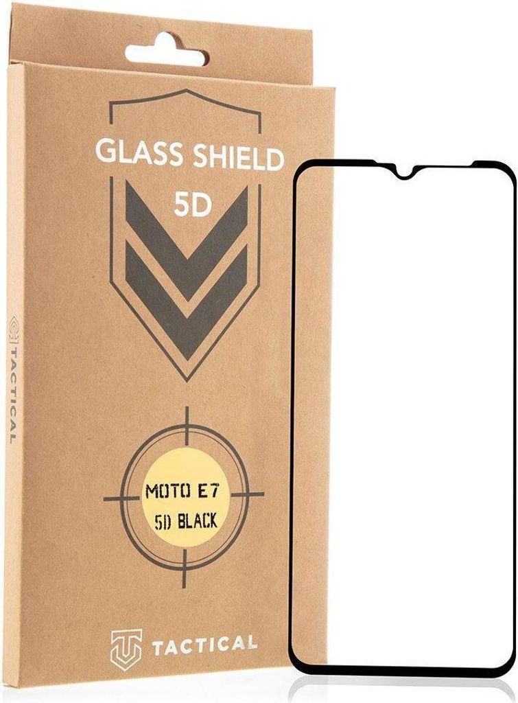 Tactical Glass Shield 5D für Motorola Moto E7 - Optimaler Displayschutz KP11492